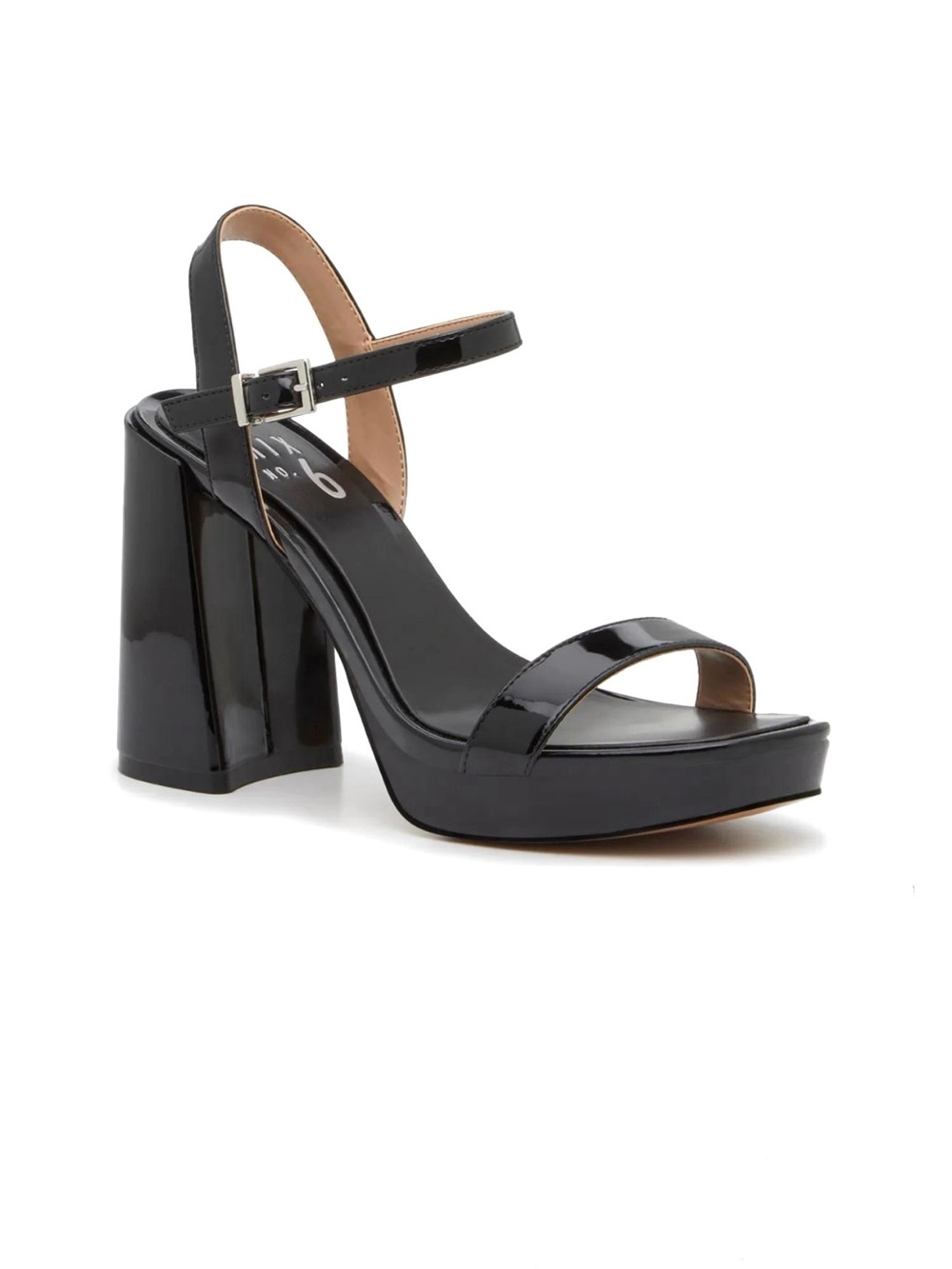 Mix No. 6 ‘Sabria’ Black Patent Sandal